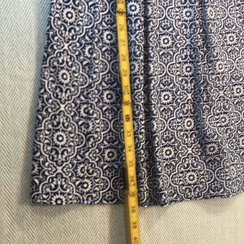 AGB BLUE WHITE CAP SLEEVE DRESS Size 16 EXCELLENT CONDITION PREWORN SO PRETTY